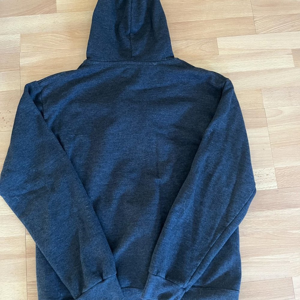 Fruit of the loom unisex grey zip up hoodie